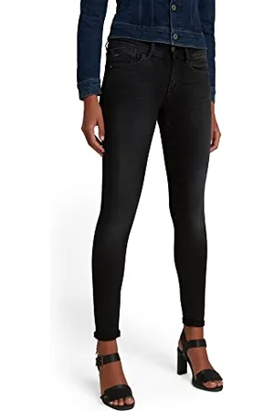 G-Star Donna Lynn Mid Super Skinny Jeans, (dusty grey D15266-B732-A799), 24W / 34L