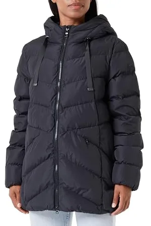 Geox W ANYLLA MID PARKA, Giacca Donna, BLACK, 48