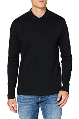 SELECTED SLHPARIS LS Polo B Noos, (Black), S Uomo