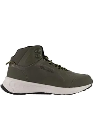 Champion Street Trek 3.0 Mid, Sneakers Uomo, Verde Oliva/Giallo (GS522), 41 EU