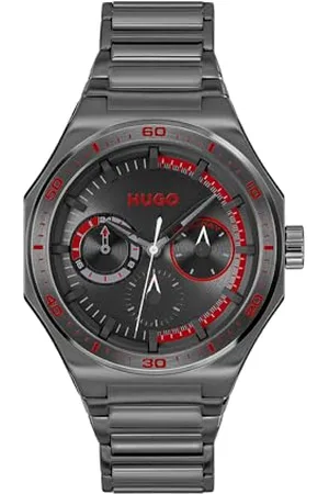 HUGO BOSS Orologio Analogico Multifunzione al Quarzo da Uomo Collezione #GRAIL SPORT - Disponibile con cinturino in acciaio inossidabile o cinturino in pelle