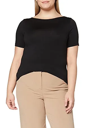 VERO MODA VMPANDA Modal S/S Top GA Noos T-Shirt, Black, L Donna