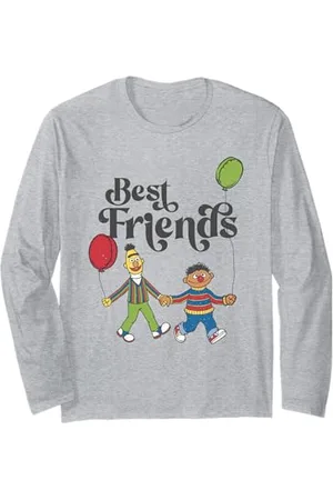 Sesamstraat Best Friends, nero Maglia a Manica