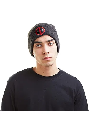 Marvel Berretto con Logo Deadpool, (Carbone), Taglia Unica Uomo