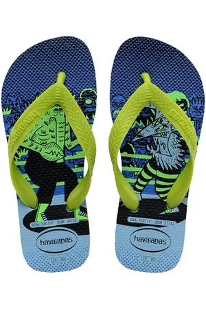 Havaianas Kids Top Fun, Infradito Ragazzi, Lavender Blue/Lemon Green, 25/26