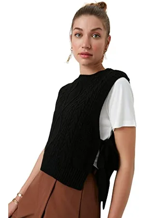 Trendyol Woman Regular Fit Basic Crew Neck Knitwear Sweater Maglione, , M Donna