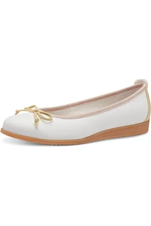 Marco Tozzi Damen Ballerinas 2-22120-44, Ballerine Donna, White/Powder, 39 EU