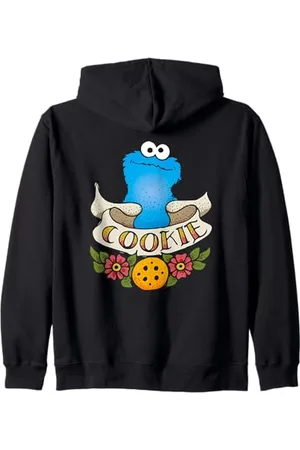 Sesamstraat Tattoo Cookie Monster Felpa con Cappuccio
