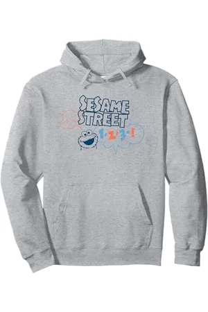 Sesamstraat Yay 123 Cookie Monster, Felpa con Cappuccio