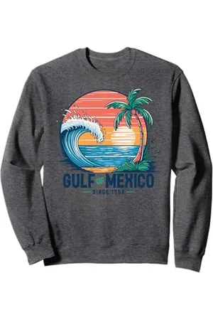 Gulf of Mexico Forever Retro Beach Tee Store Gulf of Mexico Since 1550 Retro Vintage Beach Gulf of Mexico Felpa