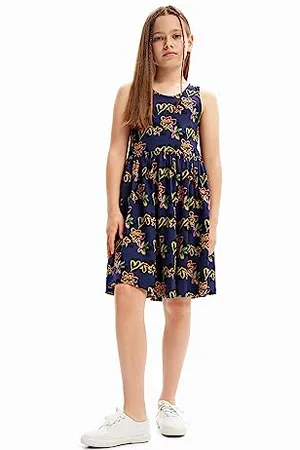Desigual Vest_Tess 5000 Navy Vestito, , 4 Anni Bambina