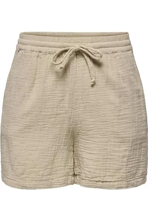 ONLY Onlthyra-Pantaloncini Noos Wvn, Oxford Tan, XS Donna