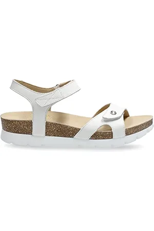 Panama Jack Sulia Basics, Sandali con Cinturino alla Caviglia Donna, Bianco (Blanco B1), 41 EU