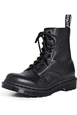 Dr. Martens 8 Eye Boot, Stivaletti Donna, (Black Virginia), 42 EU