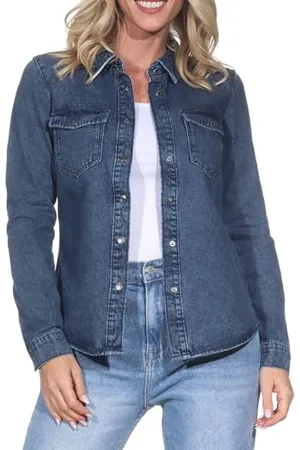 VERO MODA Vmjennie LS-Maglietta Mix Noos Camicia, , M Donna