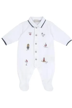 chicco Tutina Neonato, in Morbido e Leggero Cotone, con Comoda Apertura Frontale ed Entrogamba, Ideale per la Primavera e l