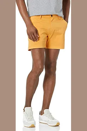 Amazon Pantaloncini Chino Elasticizzati Aderenti da 13 cm con Parte Anteriore Piatta (in Precedenza Goodthreads) Uomo, , 31W