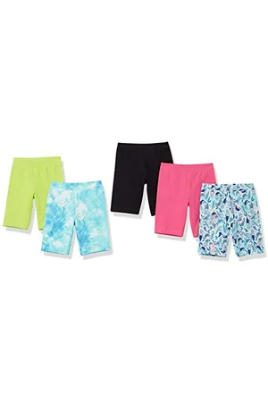 Amazon Pantaloncini da Ciclismo Midi (in precedenza Spotted Zebra) Bambine e Ragazze, Pacco da 5, , 8 Anni