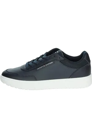 Tommy Hilfiger Uomo Sneakers Court Basket Core Eleganti, Blu (Desert Sky), 40 EU