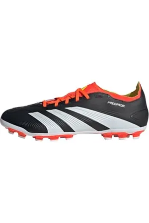 adidas Predator League 2G/3G Artificial Grass Football Boots, Scarpe da Calcio Unisex-Adulto, Core Black/Cloud White/Solar Red, 43 EU