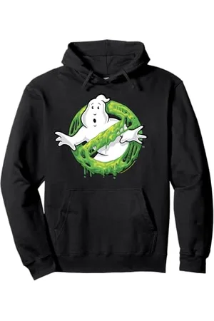 Ghostbusters Ghost Logo Green Slime Felpa con Cappuccio