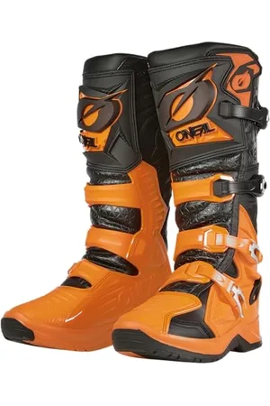 Oneal 0337-415, Stivale da moto Unisex-Adulto, Nero Arancione, 49 EU