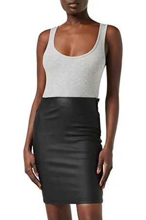 Pieces® 17092820 Gonna, (Black Black), Medium Donna