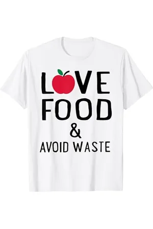Fun Shirts Ama il cibo e i rifiuti alimentari Maglietta