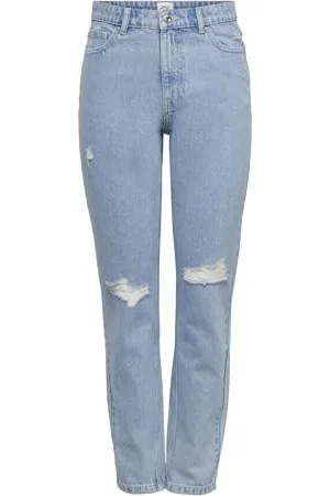 ONLY Onljagger Life High Mom Ankle DNM Noos Jeans, , 28W / 34L Donna