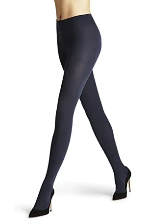 Falke Family W TI cotone sostenibile tinta unita 1 pezzo, Collant Donna, (Navy Blue 6499) nuovo - ecologico, 36-38