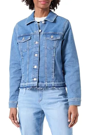 VERO MODA Vmtine Vi3371-Giacca Slim Fold Down Giacca di Jeans, , M Donna