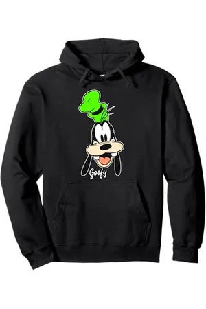 Disney Mickey And Friends Goofy Big Face Signature Felpa con Cappuccio