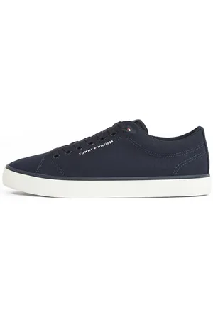Tommy Hilfiger Uomo Sneakers Vulcanizzate Core Canvas Profilo Basso, Blu (Desert Sky), 41 EU
