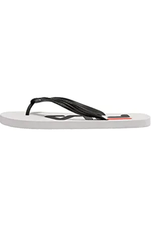 Fila Troy Slipper, Infradito Uomo, Multicolore (White/Black), 43 EU