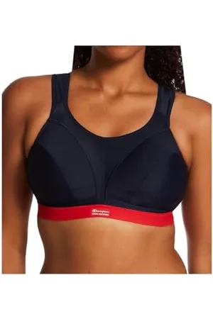 Champion Sa Sn109 D+max Bra Reggiseno sportivo, (Blu/Rosso), 3E Donna