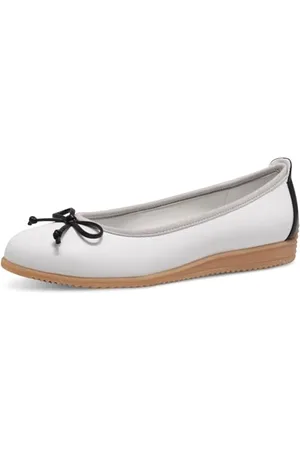 Marco Tozzi Damen Ballerinas 2-22120-44, Ballerine Donna, White/Black, 37 EU
