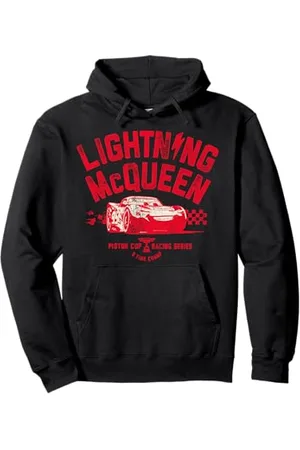 Disney Pixar Cars 3 Lightning McQueen Racing Felpa con Cappuccio