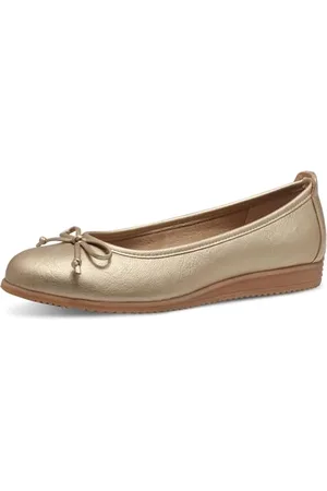 Marco Tozzi Damen Ballerinas 2-22120-44, Ballerine Donna, Gold, 38 EU