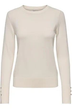 JDY Malou L/S On Button Pullover Knt Noos Maglione Lavorato a Maglia, , M Donna