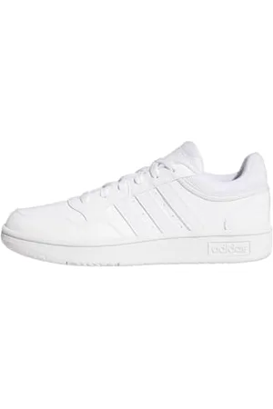 adidas Hoops 3.0 Low Classic Shoes, Sneakers Donna, Bianco (Ftwr White/Ftwr White/Dash Grey), 37 1/3 EU