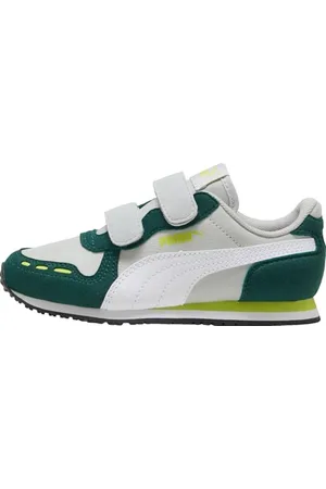 PUMA Cabana Racer SL 20 V PS, Scarpe da Ginnastica Unisex-Bambini, Cool Light Gray White-Dark Myrtle-Lime Smash, 29 EU