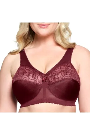 Glamorise 1000 Reggiseno, Opaque, (Burgundy), 52B Donna