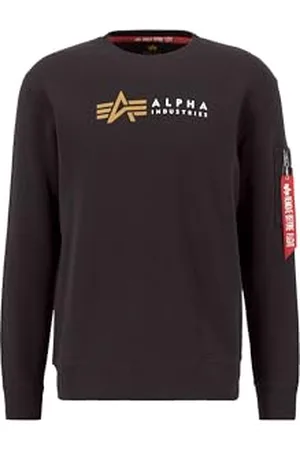 Alpha Industries Alpha Label Sweater Maglione, , S Uomo