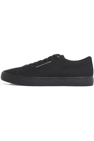 Tommy Hilfiger Uomo Sneakers Vulcanizzate Core Canvas Profilo Basso, (Black), 46 EU