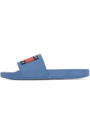 Tommy Hilfiger Uomo Scarpe da Mare con Logo, Blu (Blue Coast), 43