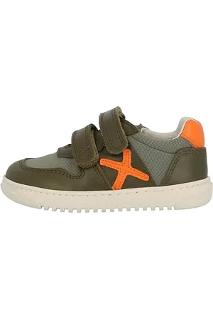 Lurchi 95L4003003, Scarpe da Ginnastica, Olive-Orange, 30 EU