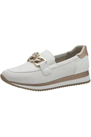 Jana Damen Slipper mit Dicker Sohle Vegan, Scarpe da Ginnastica Donna, Bianco, Oro Rosa, 42 EU