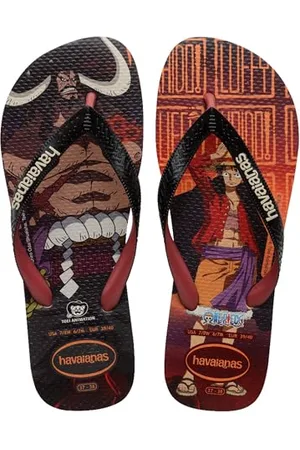 Havaianas Top One Piece, Chanclas Cómodas, Duraderas y Ligeras, Suela con Personajes de One Piece, Adultos Unisex