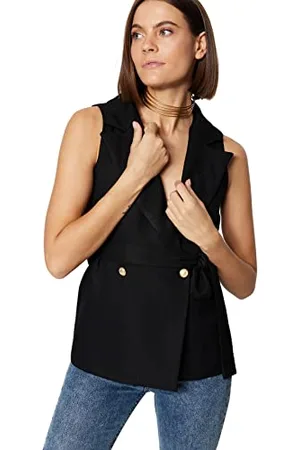Trendyol Doppio Petto Plain Regular Vest Maglione, , 70 Donna
