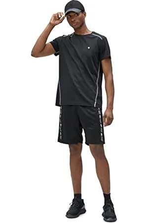 Koton Pantaloncini Sportivi con Coulisse, con Logo Stampato sulla Tasca, (999), XL Uomo